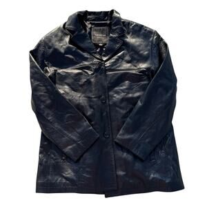 Marc New York/Andrew Marc Leather Jacket - Black - Size XL
